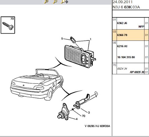 Tavan Lamba Otomatiği Kapı Dügmesı Partner/berlıngo/ M59 (eski No 6366 25) (6366.78) (,06366.24,6366.25)