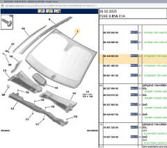 Psa Isıtmalı Standart Çift Katlı Ön Cam