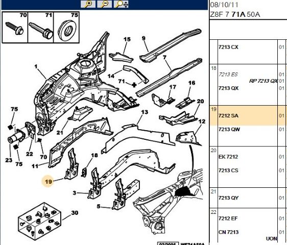 Sol Ön Şase Uç Parçası Sase 607 (7212.SA) (,07212.KJ)