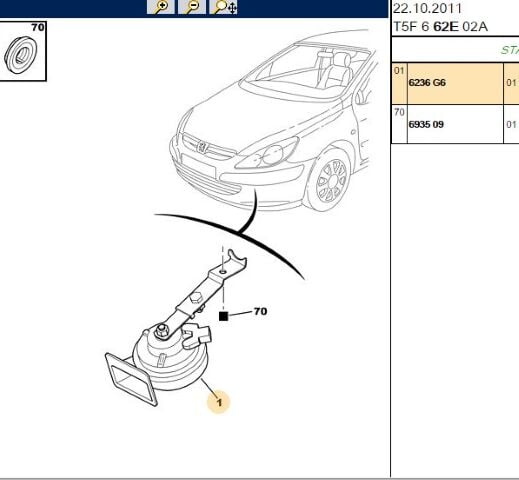 Korna 307 Partner 308korna 308 (6236.G6) (,06236.H8)