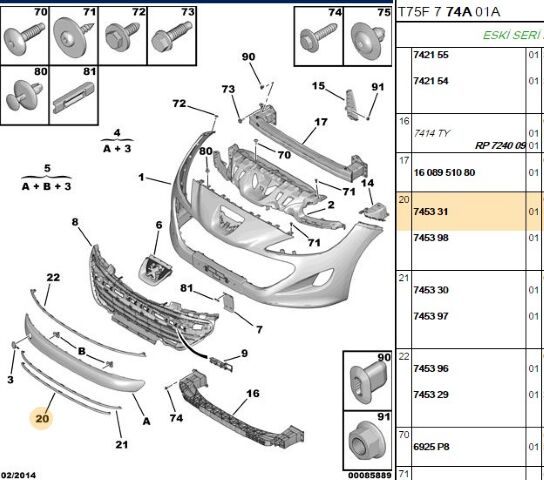 Ön Tampon Nikelajı Rcz (7453.31)
