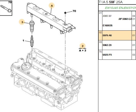 Ateşleme Bobini 307/407/607/807 Ew10j4s (5970.A5) (,05970.76,5970.84)