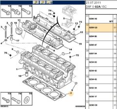 Sılındır Kapak Contası 1 (std) Xu7jp4 (1 8 16v) 306/406 Kapagı (0209.Q3)