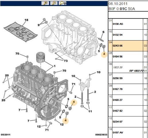 Tapa Filtresi Fıltresı Dv4 Tum Serı (eski No 0163 53) Sılındır Ve Baglantı Kamıs (0243.06) (,01330.C7,1330.Y2,1330.F8,1330.F9,0163.53,1330.G1,1330.X7)