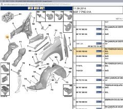 Psa Sol Ön Şase Sacı