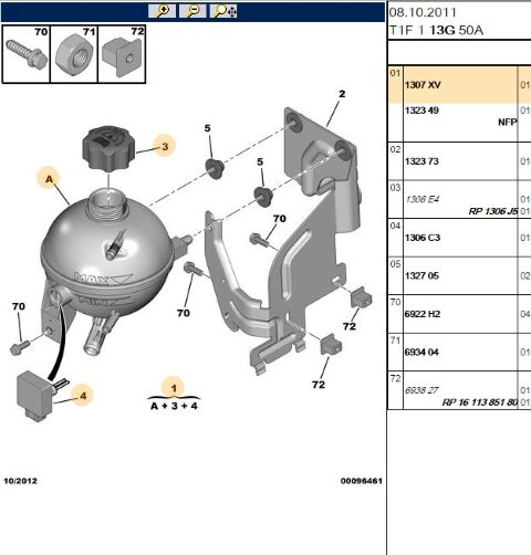 Yedek Su Deposu Dizel (1307.XV)