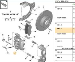 Sağ Ön Fren Silindiri Sag Sılındırı (4401.J7) (,01607876080)