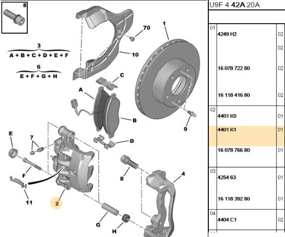 Sağ Ön Fren Silindiri (4401.K1) (,01607876680)