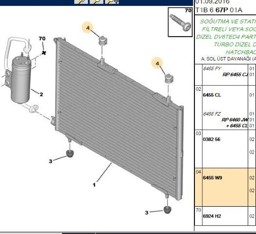 Radyatör Tutucu (5 Lik) 206/206 (6455.W9)