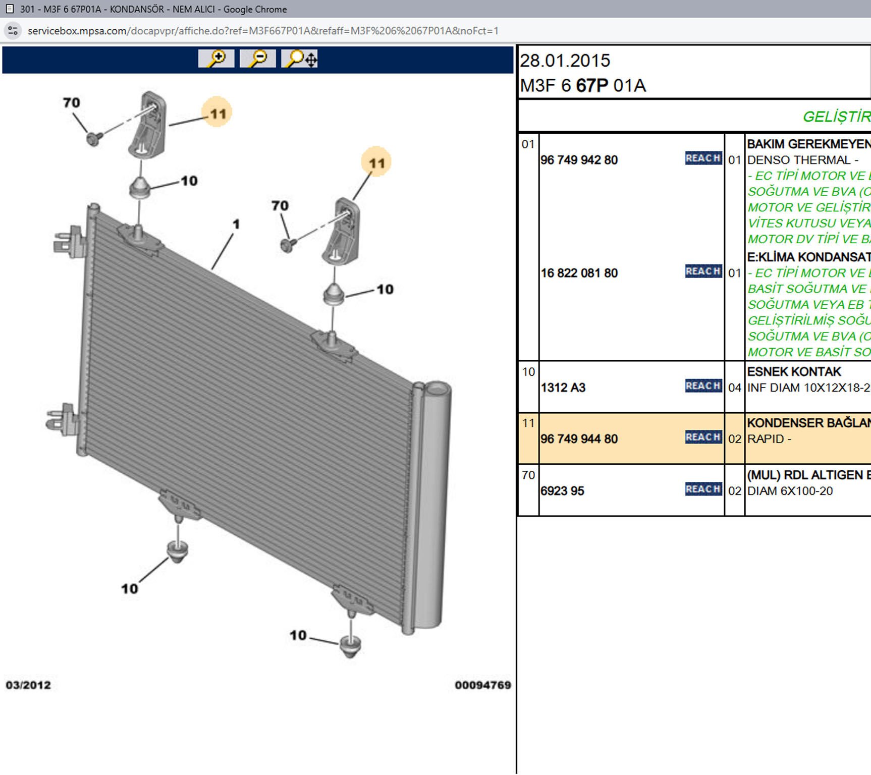 Psa Klima Radyatörü Bağlantı Ayağı
