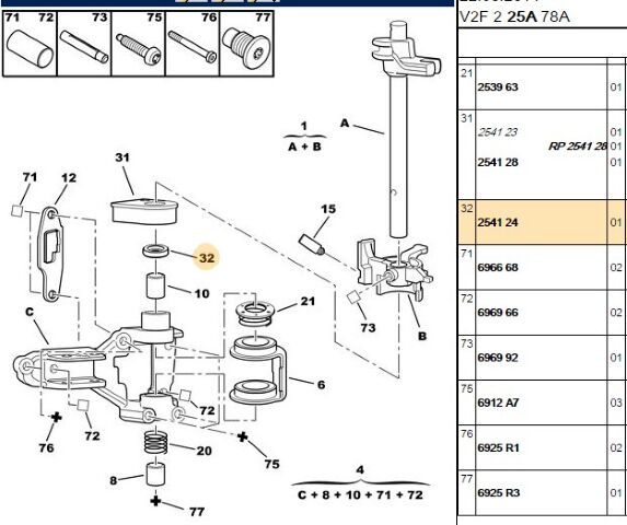 Vites Çatal Keçesi Vıtes Keçesı (2541.24) (,0254124)