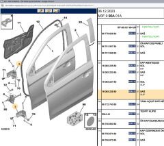 Psa Sağ Ön Üst Sağ Arka Alt Kapı Menteşesi