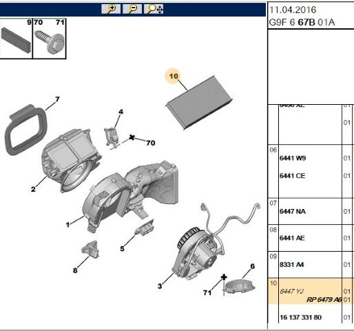Polen Filtresi Expert 3 Kabın Fıltresı (6479.A6) (,06447.YJ)