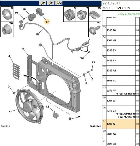 Fan Röle Kapağı Kapagı Tüm Modeller Sogutma (1308.AP)