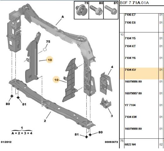 Ön Panel Sol Havalandırma (7104.KW)
