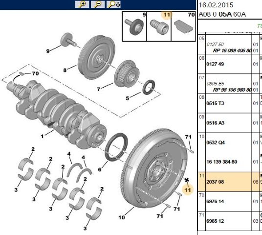 Volan Civatası Volant Cıvatası (10 Luk) Dv4/dw6 Tum Serı (2037.08) (,0203708,0532.P7,3639953,0532.Q3)