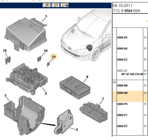 Sigorta 10 Amp Sıgorta (6500.N9) (,06500N9)