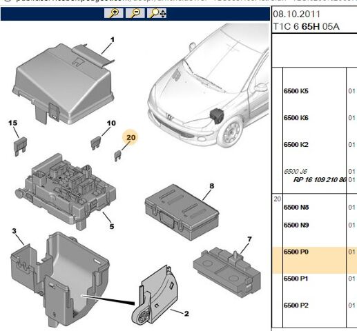 Sigorta 15 Amp Sıgorta (6500.P0) (,06500P0)