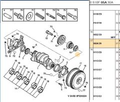 Volant Dişlisi Voland Dıslısı 120 Dış Tu3jp/tu5jp Baslangıc Halkası (0534.29)