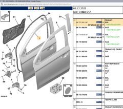 Psa Sol Ön Kapı 9675195180