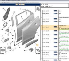 Psa Sağ Arka Kapı Bandı 98259882XT