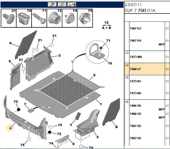 Bagaj Eşik Kaplaması Esık 407 (7568.LF)