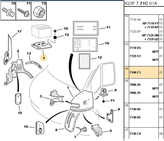 Akü Kutusu Boxer Iı (eski No 7106 94) (7106.C1) (,07106.94)