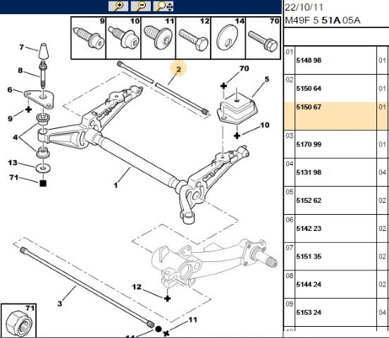 Torsiyon Çubuğu Sağ Torsıyon Çubugu Kısa Tek Çızgı Sag Partner (5150.67)