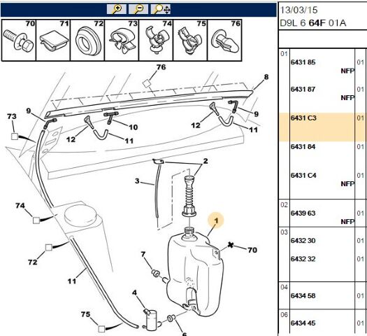 Silecek Su Deposu (6431.C3)