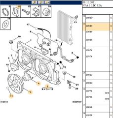 Fan Motoru Pervanelı Xud9/dw8 (1250.E9)