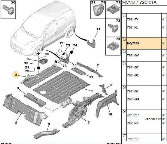 Arka Yan Kenar Sacı Bıpper/nemo/fıorıno (7239.NQ)