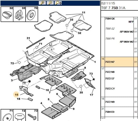 Ön Taban Bağlantı Mesnedi Baglantı Mesnedı 307/308/rcz (7572.N7)