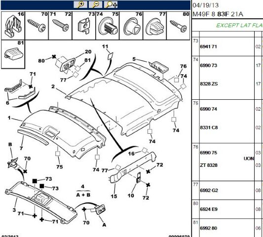 Tutucu Agraf Tavan Kaplama Partner/berlıngo (8331.C8) (,08328.ZN)
