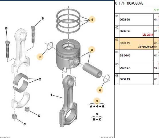 Piston Sekman Kiti (0628.S9) (,00628.T2,0628.R1)