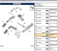 Psa Eşanjör Yan Hava Rakoru 9835737580