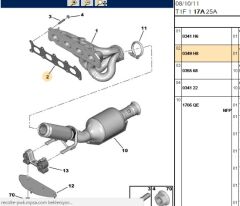 Conta Egzos Manifold Ew10j4 206/307/406/407 Mekanık (0349.H8) (,00349.J9)