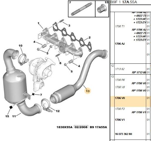 Orta Egsoz Borusu (1706.V0) (,01706.V9)