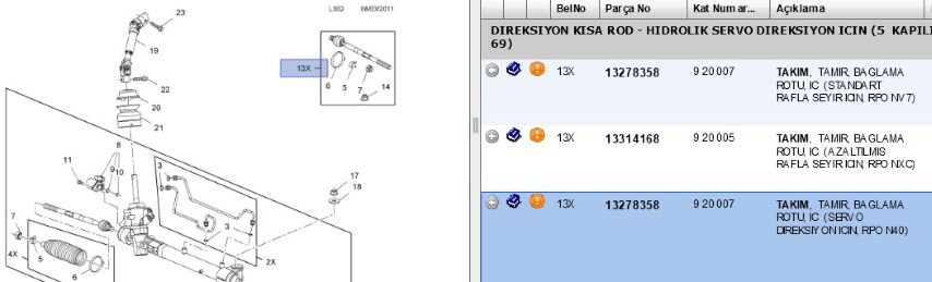Rot Kolu Ast J Hid Dir B300(b) Cruz Astra B300 (13278358)