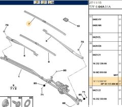 Em Flat Blade Yeni No 1623233580 E Düz Cs Kolu (1611349480) (,01635455380,E:DÜZ SLCK LST ,1623233580)