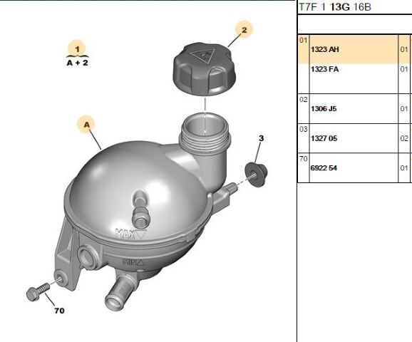 Yedek Su Deposu Dw6/tup5jp4 307/308 Sogutma - 6 (1323.AH)
