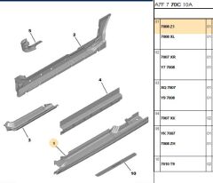 Sağ Ön Marşpiel Sacı (7008.Z1)
