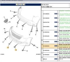 Psa Ön Tampon Orta Park Sensoru