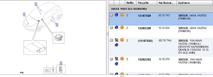 Ön Darbe Sensörü Cor D (uk) Hava Yastıgı Sensoru Corsa (13187529)