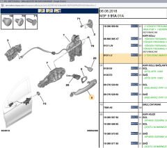 Psa Sol Ön Delikli Dış Kapı Kolu