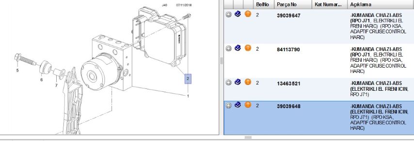 Kontrol Unıtesı Brake, Hydraulıc Antılock Parts For Brakıng System (39039648)