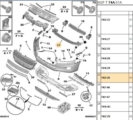 Ön Tampon Darbe Emici 508 (7422.Z6)